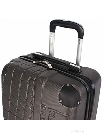 Nicole Miller New York Wild Side Collection Hardside 28 Luggage Spinner 28in Wild Side Charcoal