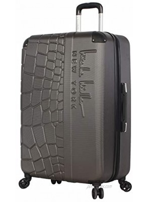 Nicole Miller New York Wild Side Collection Hardside 28" Luggage Spinner 28in Wild Side Charcoal