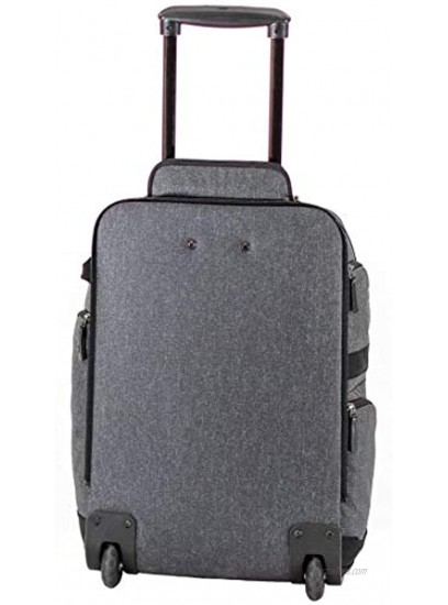 Onli Travel Rolling Suitcase Expandable Rolling Underseat Carry On with Side Pockets Onli Rolling Suitcase Middle Unit