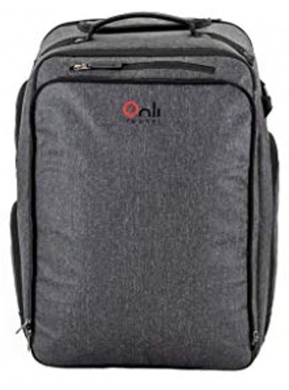 Onli Travel Rolling Suitcase Expandable Rolling Underseat Carry On with Side Pockets Onli Rolling Suitcase Middle Unit