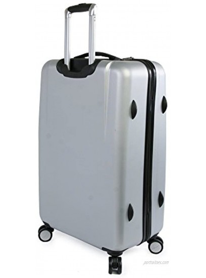 Perry Ellis Forte Hardside Spinner Carry On Luggage 21 Silver One Size