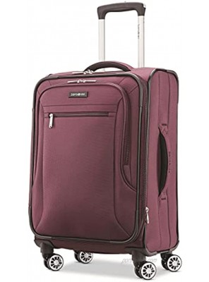 Samsonite Ascella X Softside Expandable Luggage with Spinner Wheels Plum Carry-On 20-Inch