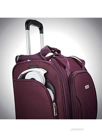 Samsonite Underseat Carry-On Spinner with USB Port Purple One Size