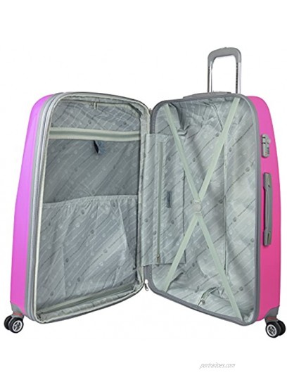 TPRC Barnet 2.0 Hardside Expandable Spinner Luggage Neon Pink Carry-On 20-Inch