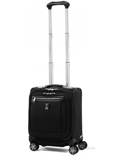 Travelpro Platinum Elite Underseat Spinner Tote Bag with USB Port Shadow Black 16-Inch