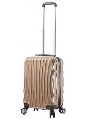 Viaggi Mia Italy Bari Hardside Spinner Carry-on Champagne One Size