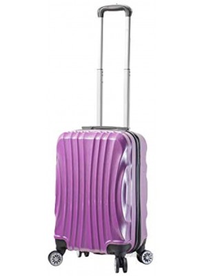 Viaggi Mia Italy Bari Hardside Spinner Carry-on Purple One Size