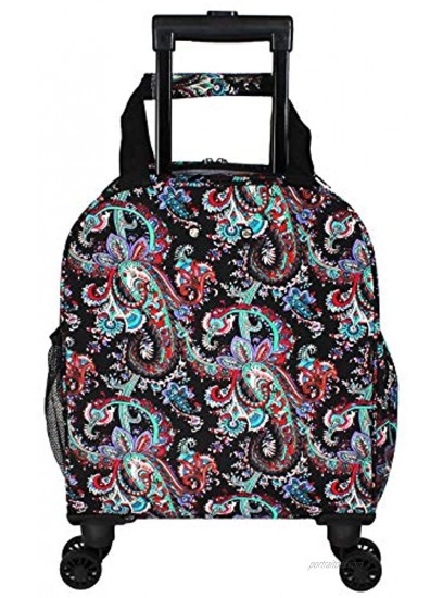 World Traveler Women's Prints 18-inch Spinner Carry-On Luggage Paisley One Size