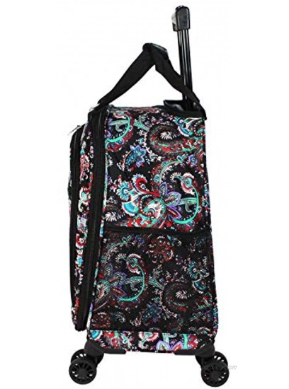 World Traveler Women's Prints 18-inch Spinner Carry-On Luggage Paisley One Size