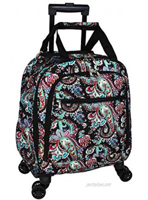 World Traveler Women's Prints 18-inch Spinner Carry-On Luggage Paisley One_Size