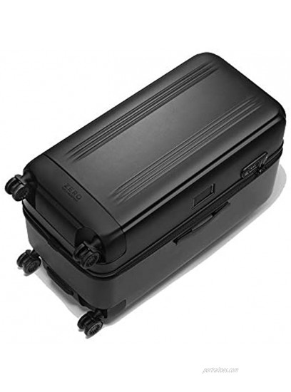 ZERO Halliburton Edge Lightweight Polycarbonate Travel Case Black Large Trunk