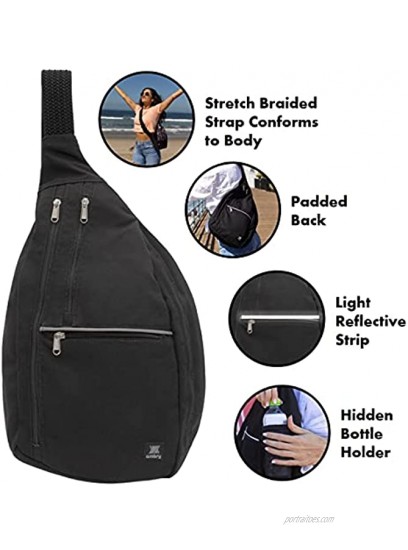 Ambry Rope Sling Backpack for Women Perfect as a Purse Bag for Small Laptop or Tablet Use for Travel Commuting and School