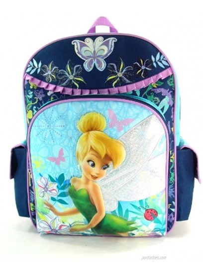 Disney's Tinkerbell Large 16 Backpack Pixie Forest