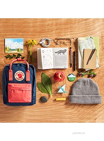 Fjallraven Kanken Mini Classic Backpack for Everyday Frost Green Peach Pink