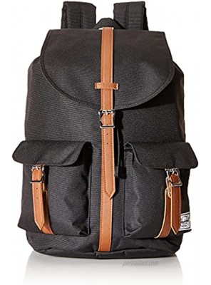 Herschel Dawson Backpack Black Tan Synthetic Leather Classic 20.5L