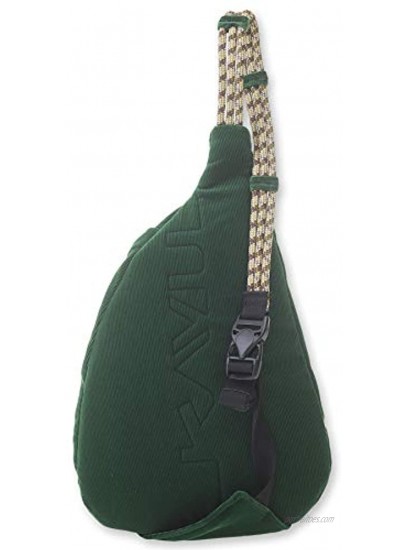 KAVU Mini Rope Cord Bag Corduroy Sling Park Green