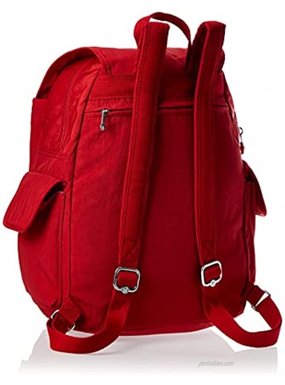 Kipling Women's City Pack Medium Backpack Cherry T 10.5 L x 14.5 H x 6.75 D