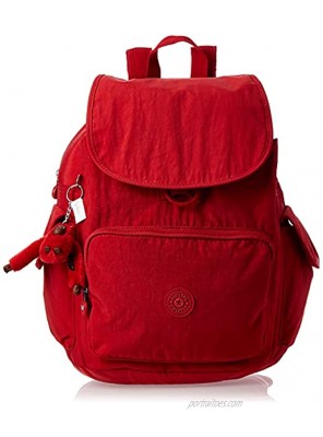 Kipling Women's City Pack Medium Backpack Cherry T 10.5 L x 14.5 H x 6.75 D