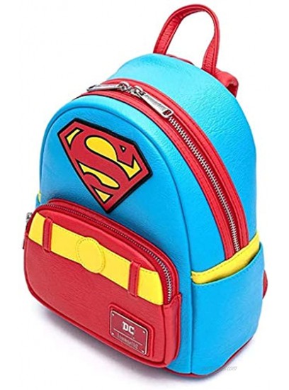 Loungefly DC Comics Classic Superman Cosplay Faux Leather Mini Backpack