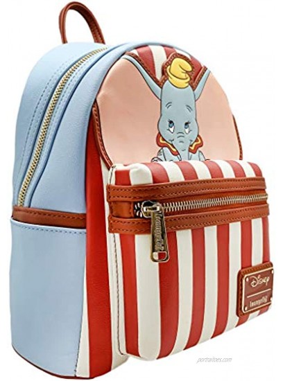LOUNGEFLY X DISNEY Dumbo Stripe Star of The Show Mini Backpack