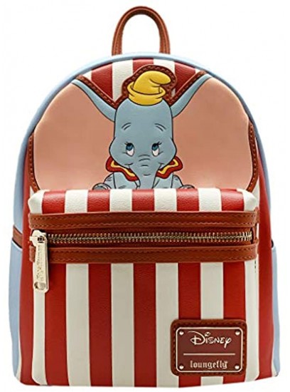 LOUNGEFLY X DISNEY Dumbo Stripe Star of The Show Mini Backpack