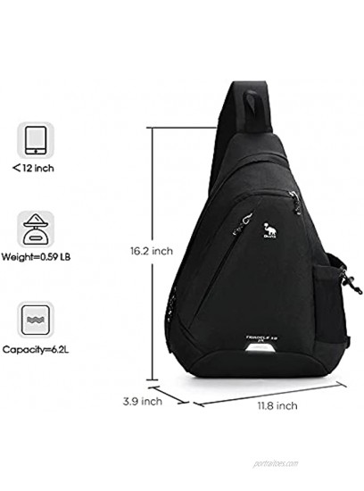 OIWAS One Strap Backpack for Men Single Strap Backpack Sling Bag Crossbody Shoulder Daypack for Boys Women