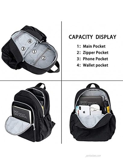 Small Nylon Backpack Mini Casual Lightweight Daypack Backpacks for Women and Girls