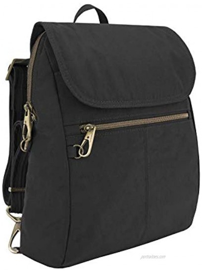 Travelon: Anti-Theft Signature Nylon Slim Backpack Black