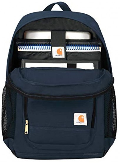 Carhartt Legacy Standard Work Backpack with Padded Laptop Sleeve and Tablet Storage Navy Medium