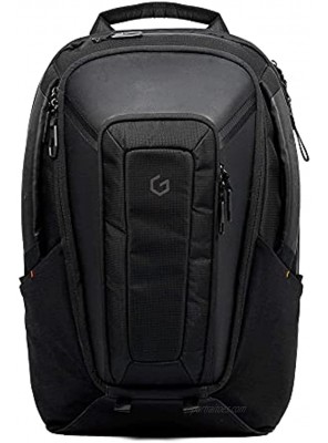 Carry+ Professional Laptop Backpack 17 Inch Hard Shell Protection Gaming Computer Bag Cool Looking Water-repellent for Work Business School College Riding Travel Men Women-Black