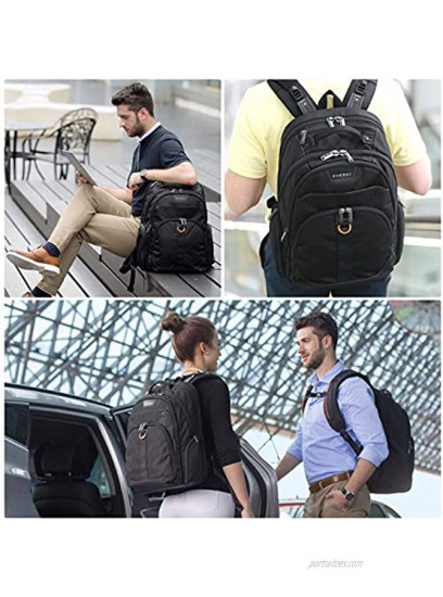 EVERKI Atlas Business Laptop Backpack 13-Inch to 17.3-Inch Adjustable Compartment Men or Women Travel Friendly EKP121