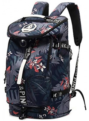 Floral Gym Duffle Bag Backpack 4 ways for Women Waterproof with Shoes Compartment for travel Sport Hiking laptop College Lightweight Kalesi
