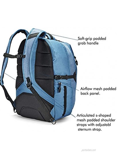 High Sierra Jarvis Laptop Backpack Graphite Blue Black One Size