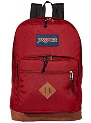 JanSport City View Backpack 15-inch Laptop School Pack Viking Red