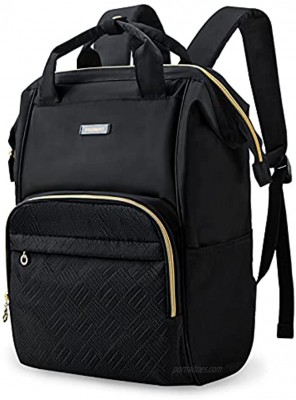 Laptop Backpack for Women BAGSMART Travel Backpacks 15.6 Inch Notebook Doctor Back pack black