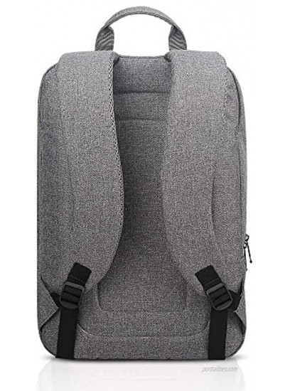 Lenovo Laptop Backpack B210 fits for 15.6-Inch laptop and tablet sleek for travel durable water-repellent fabric clean design business casual or college for men women students GX40Q17227 Grey