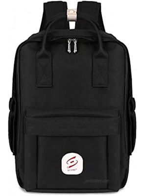 School Backpacks for Teen Boys Men-Travel Laptop Student Black Backpack with USB Port