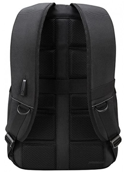 Targus Legend IQ Backpack Laptop bag for Business Professional and College Student with Durable Material Pockets Throughout Headphone Cord Pocket TrolleyStrap Fits 16-Inch Laptop Black TSB705US