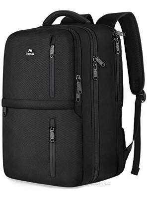 Travel Backpack 25L Flight Approved Carry on Hand Luggage MATEIN Water Resistant Anti-Theft Business Large Daypack Weekender Bag for 15.6 Inch Laptop Black