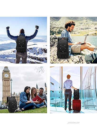 Travel Laptop Backpack，42L Hiking Backpacks Carry On Bag， Durable Backpack Fit for 17.3 Inch Computer ，Business Backpacks for Women Men