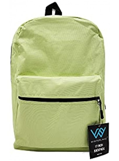 12 Bulk Case of 17 Inch Backpacks For Kids Padded Straps Wholesale Unisex Assorted