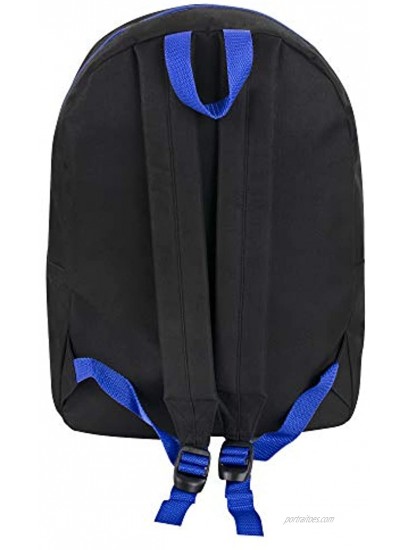 24 Pack- Classic 17 Inch Backpacks in Bulk Wholesale Back Packs for Boys and Girls