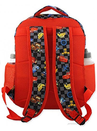Disney Cars Boy's Girl's 16 Inch School Backpack Bag Lightning McQueen Mater One Size Black Red