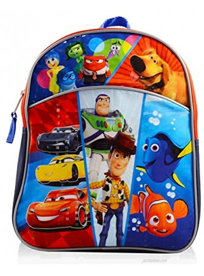 Disney Pixar Mini Backpack for Boys Girls Toddlers Kids ~ Premium 11 Backpack Bundle Featuring Toy Story Disney Cars Finding Nemo Inside Out and UP Disney School Supplies