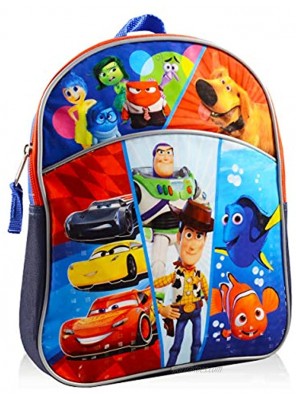 Disney Pixar Mini Backpack for Boys Girls Toddlers Kids ~ Premium 11" Backpack Bundle Featuring Toy Story Disney Cars Finding Nemo Inside Out and UP Disney School Supplies