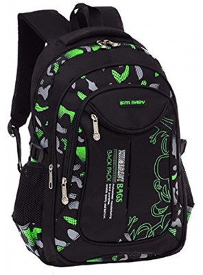 Fanci Flora Camo Prints Waterproof Nylon Elementary Middle High School Backpack Bookbag for Teenage Boys Travel Rucksack Daypack