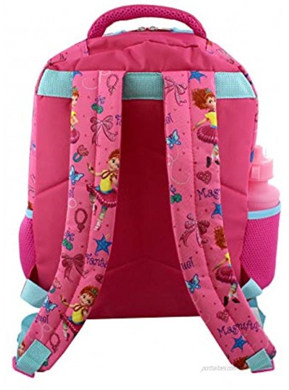 Fancy Nancy Girls 5 piece Backpack and Snack Bag School Set One Size Pink Blue