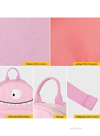 GAGAKU Mini Toddler Backpack for Girls 2-5 Years Anti-Lost Preschool Backpack with Leash Pink