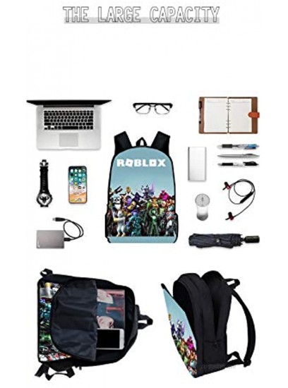 HQMLCH Game Print Multifunction Backpack Bookbag Shoulder Bag Pencil Case Outdoor School Backpack Set NO.1-One Size
