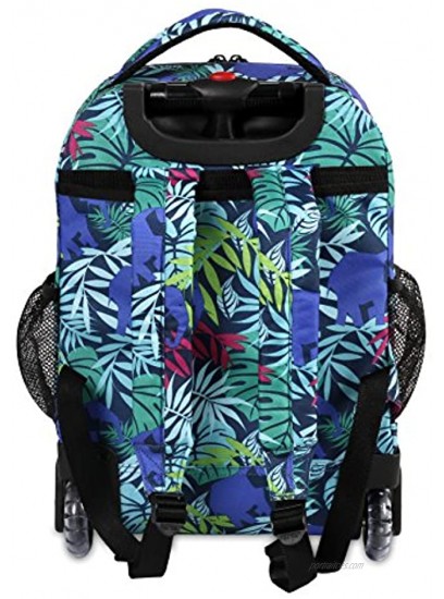 J World New York Sunny Rolling Backpack for Kids and Adults Savanna One Size